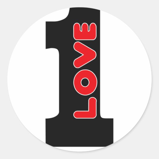 One Love Sticker (Voorkant)