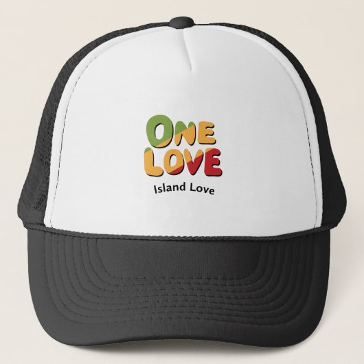 One Love Trucker Hoed Pet (Voorkant)