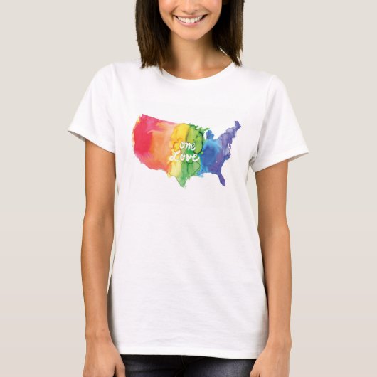 "One Love" Women's Pride T-shirt (Voorkant)