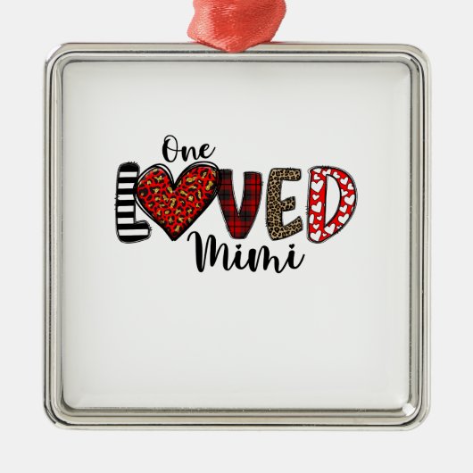 One Loved Mimi Metalen Ornament (Voorkant)