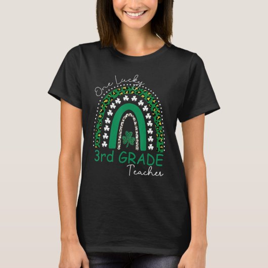 One Lucky 3rd Grade Teacher St Patrick's Day Women T-shirt (Voorkant)