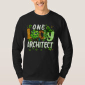 One Lucky Architect Shamrock St Patricks Day Tees (Voorkant)