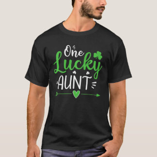 One Lucky Aunt, St Patrick Day Funny Gifts Women T-shirt
