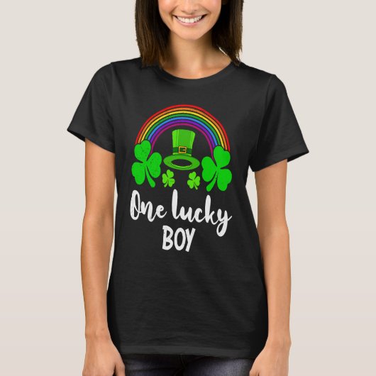 One Lucky Boy St Patrick's Day T-shirt (Voorkant)