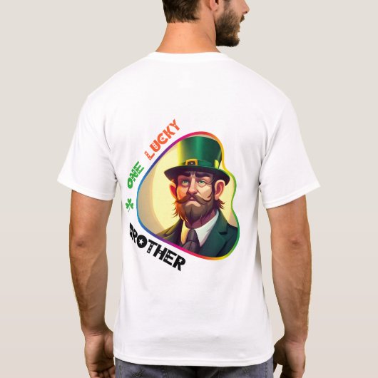 One Lucky Brother - Shimmering Shamrock Ball T-shirt (Achterkant)