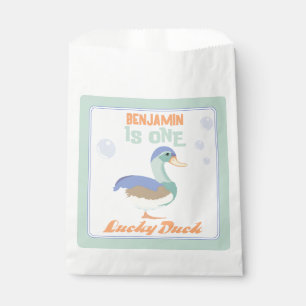 One Lucky Duck & Bubbles Eerste Verjaardag Pastel Bedankzakje