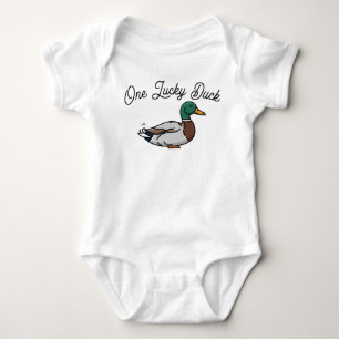 One Lucky Duck mallard bodypak Romper
