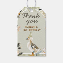 One Lucky Duck Schattige Duckling Gingham 1e verja