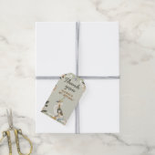 One Lucky Duck Schattige Duckling Gingham 1e verja Cadeaulabel (Met Touw)
