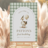 One Lucky Duck Welcome Sign Poster