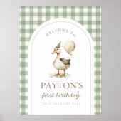 One Lucky Duck Welcome Sign Poster (Voorkant)