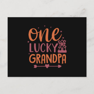 One Lucky Grandpa Briefkaart