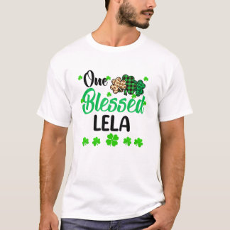One Lucky Lela Clover St. Patrick's Day Irish T-shirt