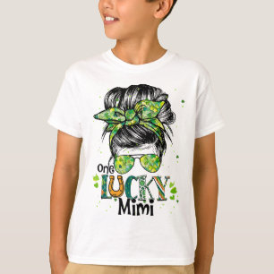 One Lucky Mimi rommelige knot gelukkige St. Patric T-shirt