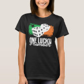 One Lucky Plumber Dice Game  Family Group Matching T-shirt (Voorkant)