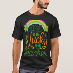 One Lucky Rainbow Teacher St Patricku2019s Day App T-shirt