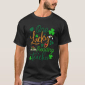 One Lucky Reading Teacher St Patricku2019s Day App T-shirt (Voorkant)