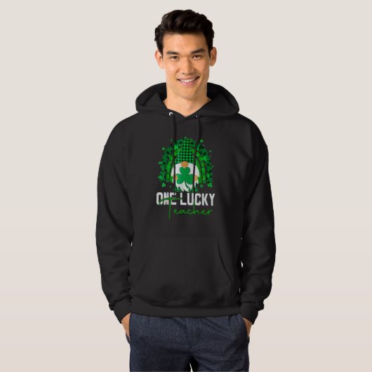 One Lucky Shamrock Teacher St Patricku2019s Day 1 Hoodie (Voorkant volledig)