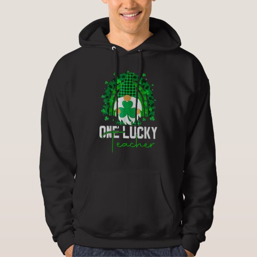 One Lucky Shamrock Teacher St Patricku2019s Day 1 Hoodie (Voorkant)