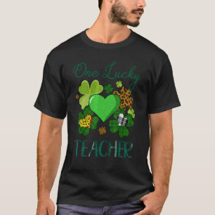One Lucky Teacher Rainbow St Patricku2019s Day App T-shirt