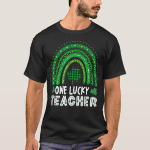 One Lucky Teacher Rainbow St Patricku2019s Day App T-shirt