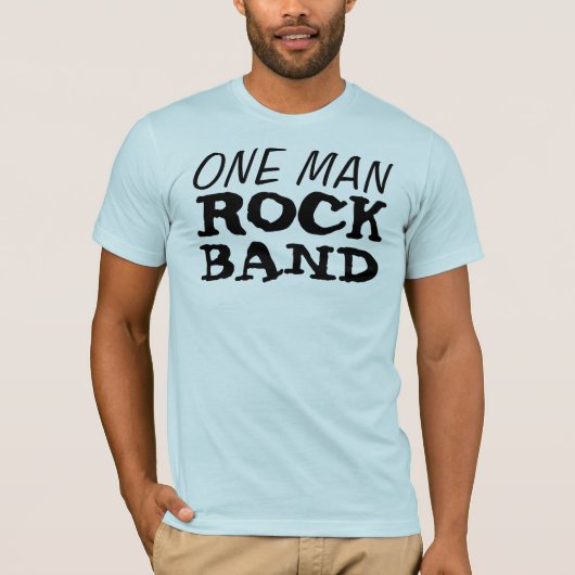 One Man Rock Band T-shirt (Voorkant)