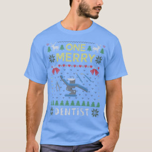 One Merry Dentist Dental Doctor Ugly Kerstmis Swe T-shirt