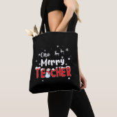 One Merry Teacher Snowman die Kerstmis leert Draagtas (Dichtbij)