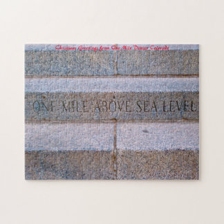 One Mile High Denver.Kerstgroet Legpuzzel
