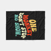 One Monkey Dont Stop No Show  Fleece Deken (Voorkant (Horizontaal))