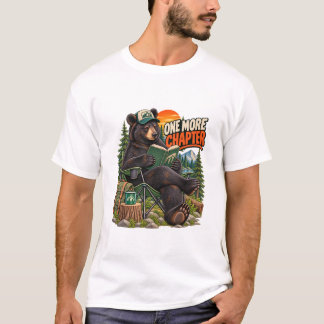 One More Chapter Bear Reading T-Shirt