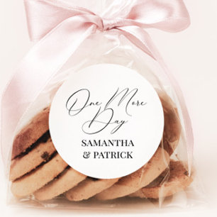 One More Day Rehearsal Dinner Favor Sticker