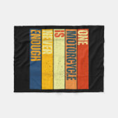 One Motorcycle Is Never Enough  Fleece Deken (Voorkant (Horizontaal))