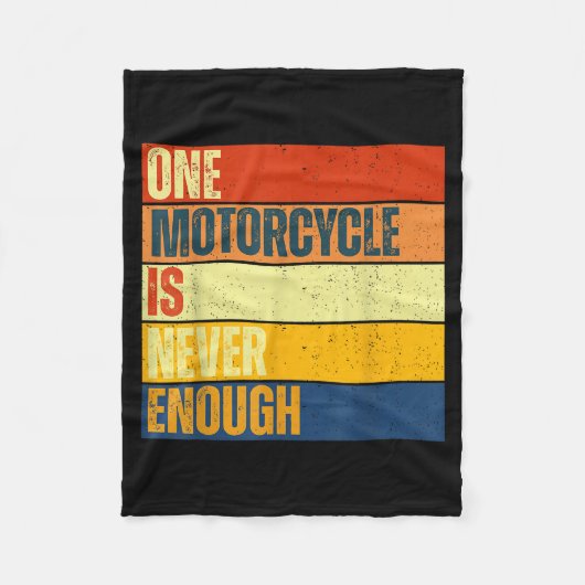 One Motorcycle Is Never Enough  Fleece Deken (Voorkant)