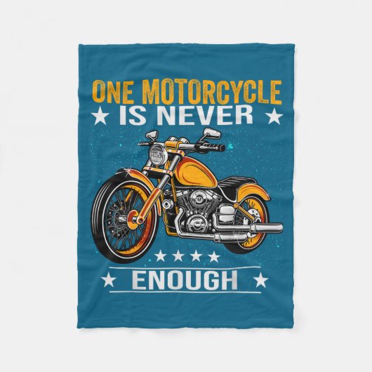 One Motorcycle Is Never Enough - Funny Biker Quote Fleece Deken (Voorkant)