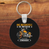 One Motorcycle Is Never Enough - Funny Biker Quote Sleutelhanger (Voorkant)