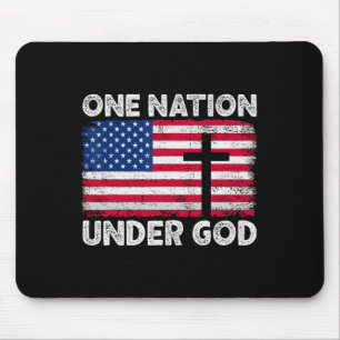 One Nation Under God Vlag 4 juli Patriottische Ch Muismat