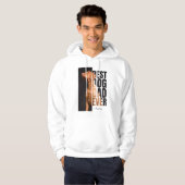 One-of-a-kind Beste Hond Papa Ever Custom Pet Foto Hoodie (Voorkant volledig)