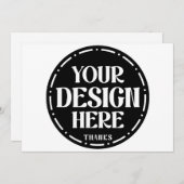 One-of-a-kind, elegant, clean & bold feestdagenkaart (Voorkant / Achterkant)