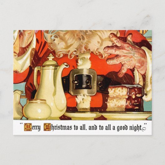  ONE-OF-A-KIND KOFFIE W SANTA BRIEFKAART (Voorkant)