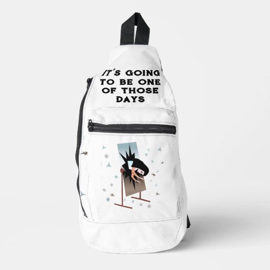 One of Those Days Print Cut Sew Sling Bag (Voorkant)