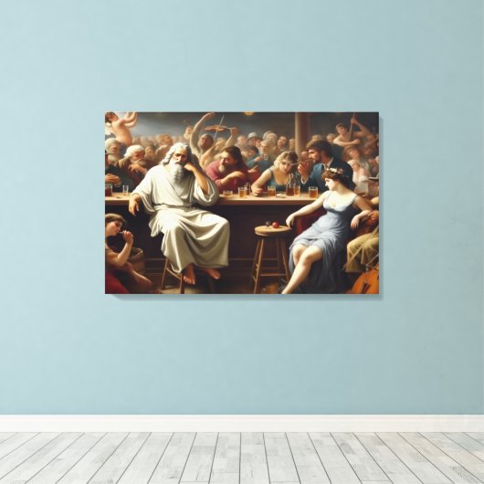 One Of Us Canvas Afdruk (Insitu (Houten vloer))