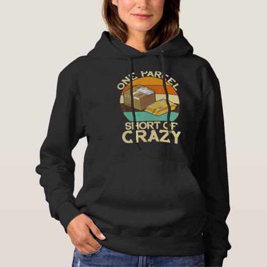 One Parcel Short Crazy Delivery Postbode Hoodie (Voorkant)