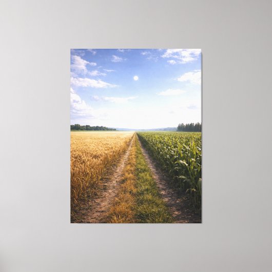 One Path Forward – Minimalist Symbolic Landscape Canvas Afdruk (Voorkant)