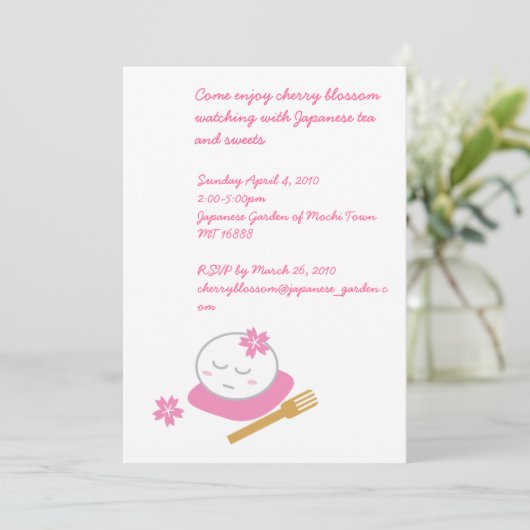 One Philosophical Mochi Invitation Kaart (Staand voorkant)