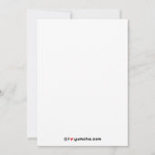 One Philosophical Mochi Invitation Kaart (Achterkant)