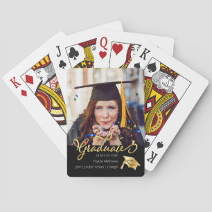One Photo Graduate Graduation Class of 2023 School Pokerkaarten