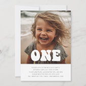 One - Photo Super Invitation Anniversaire (Devant)