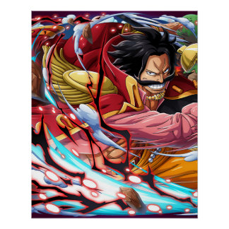 One piece Gol D Roger Perfect Poster