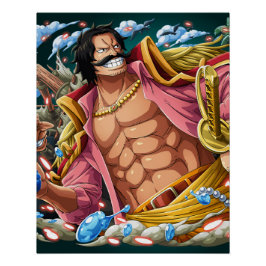 One piece Gol D Roger Perfect Poster